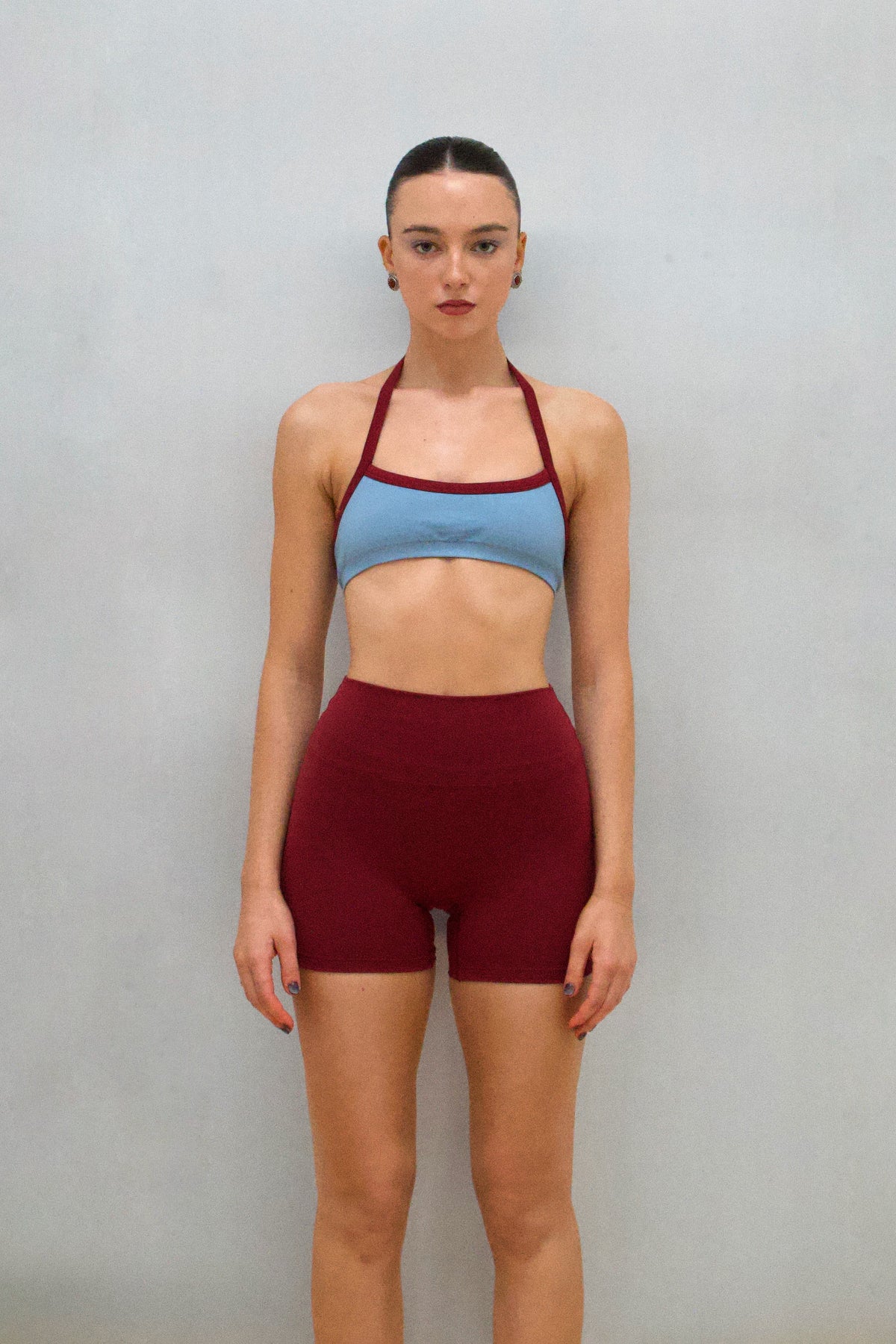 Barre Halter - Blue | Burgundy