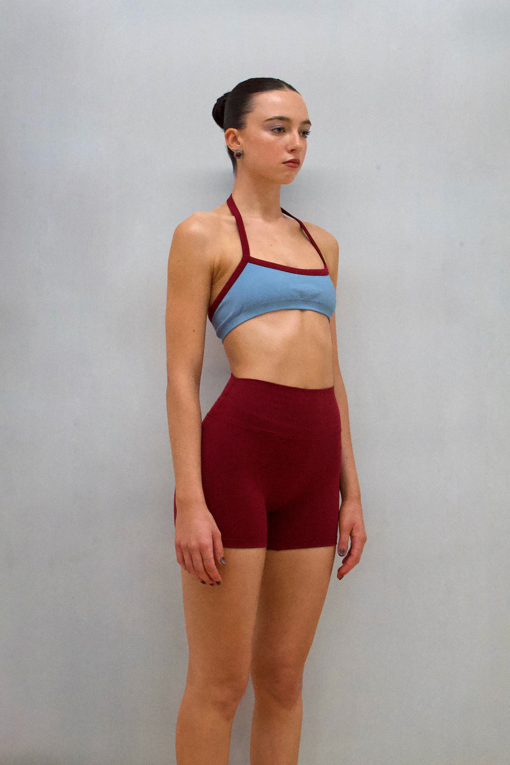Barre Halter - Blue | Burgundy