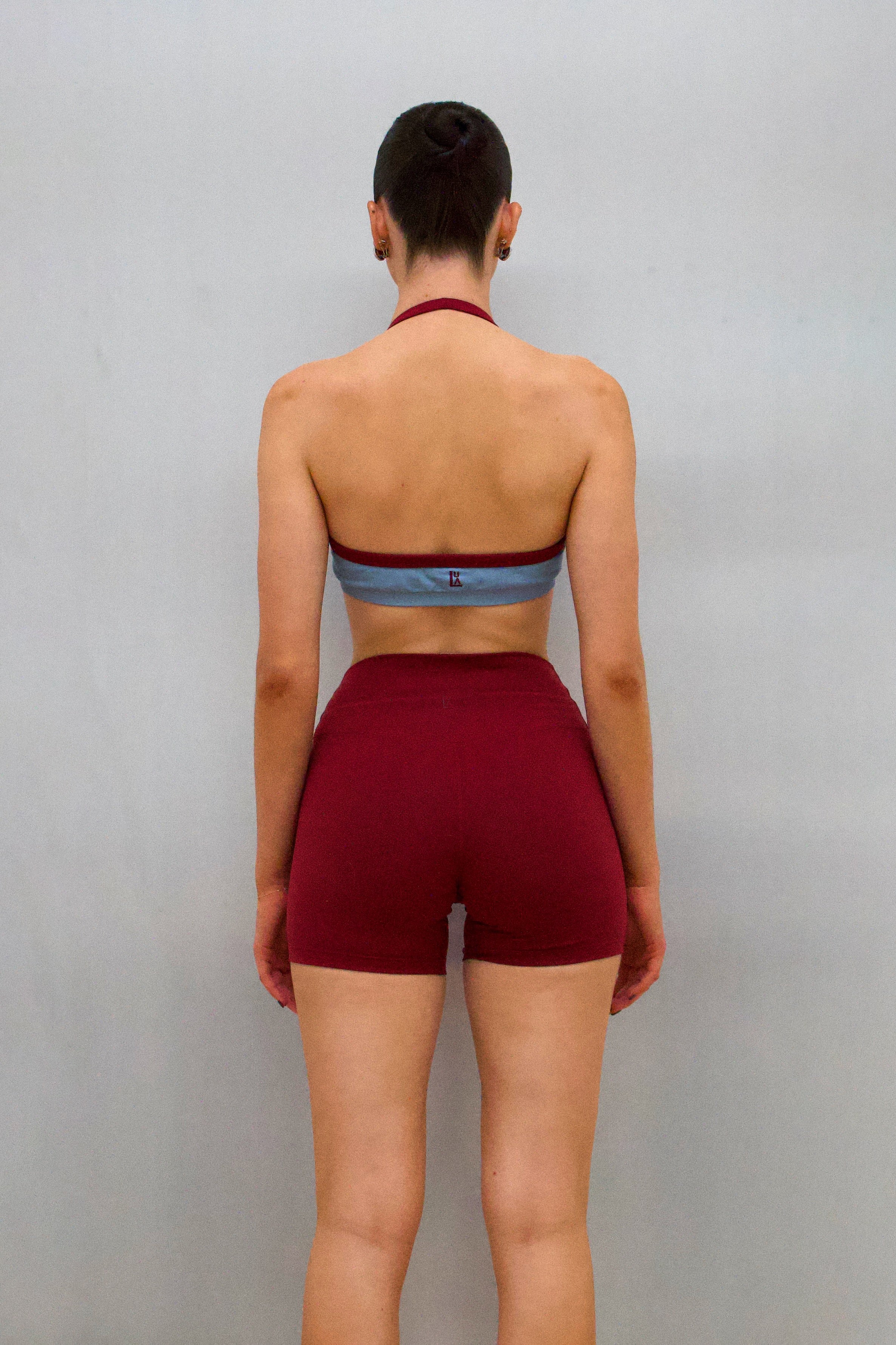 Barre Halter - Blue | Burgundy