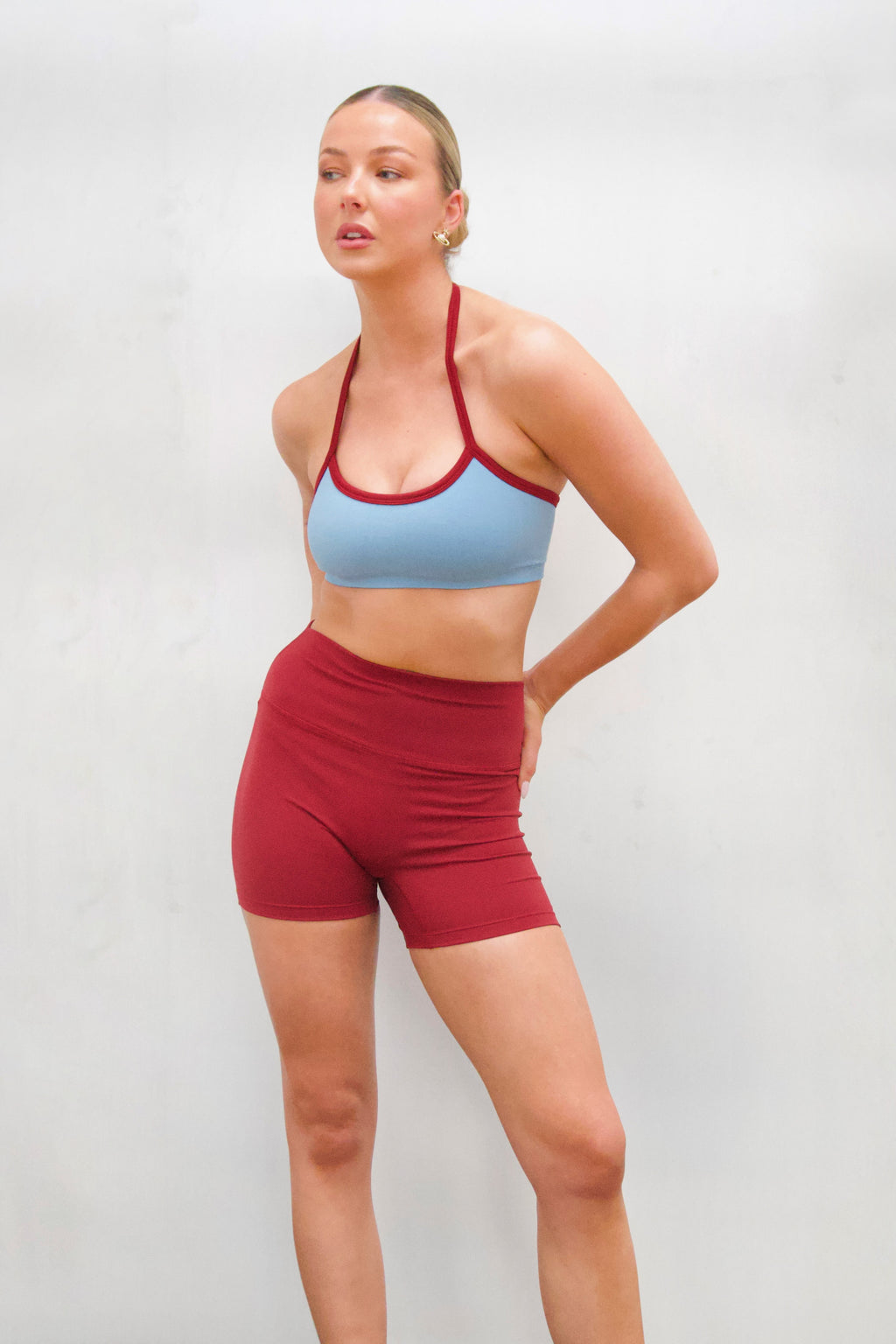 Barre Halter - Blue | Burgundy