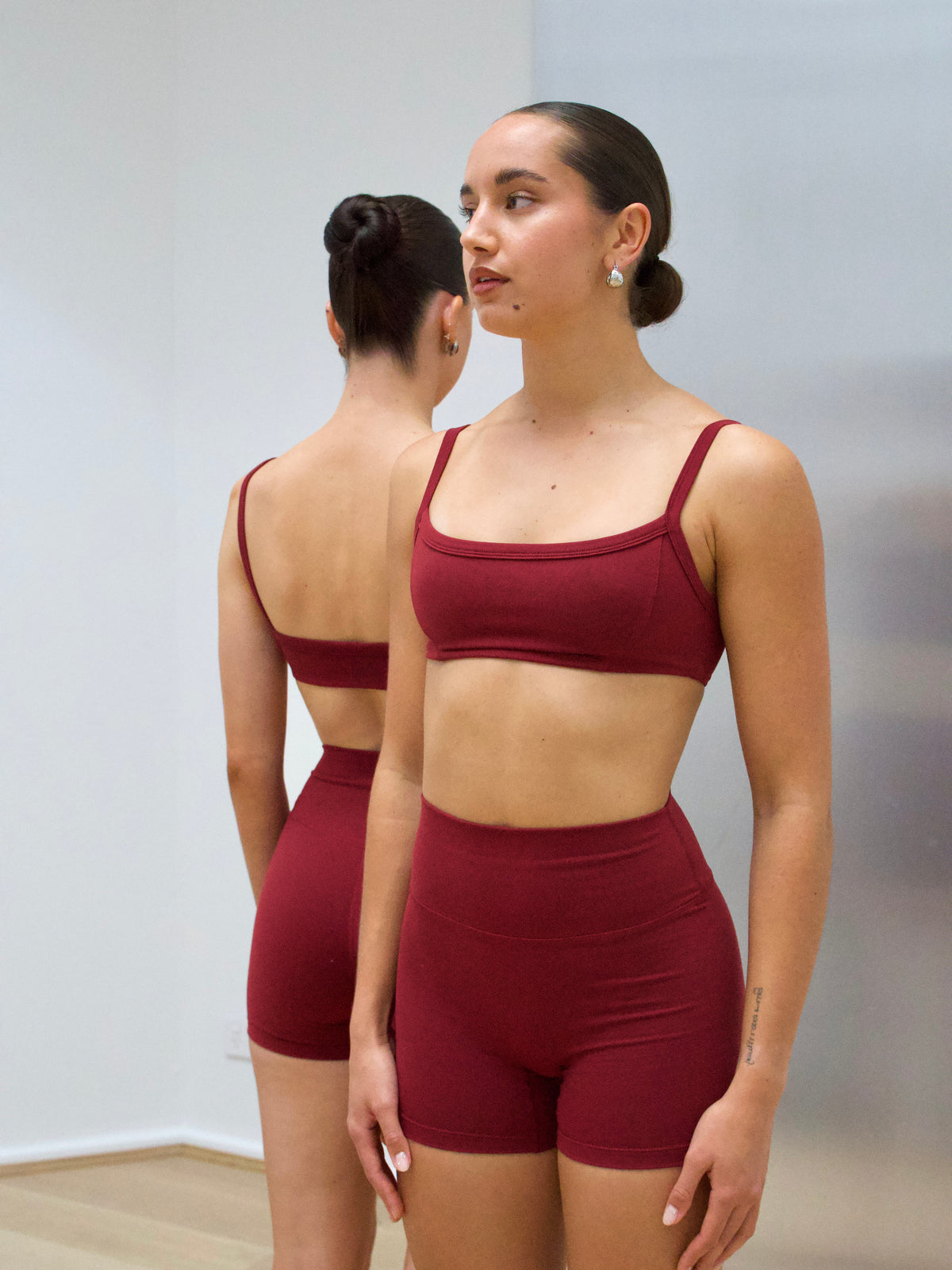 Cotton Touch Short - Burgundy