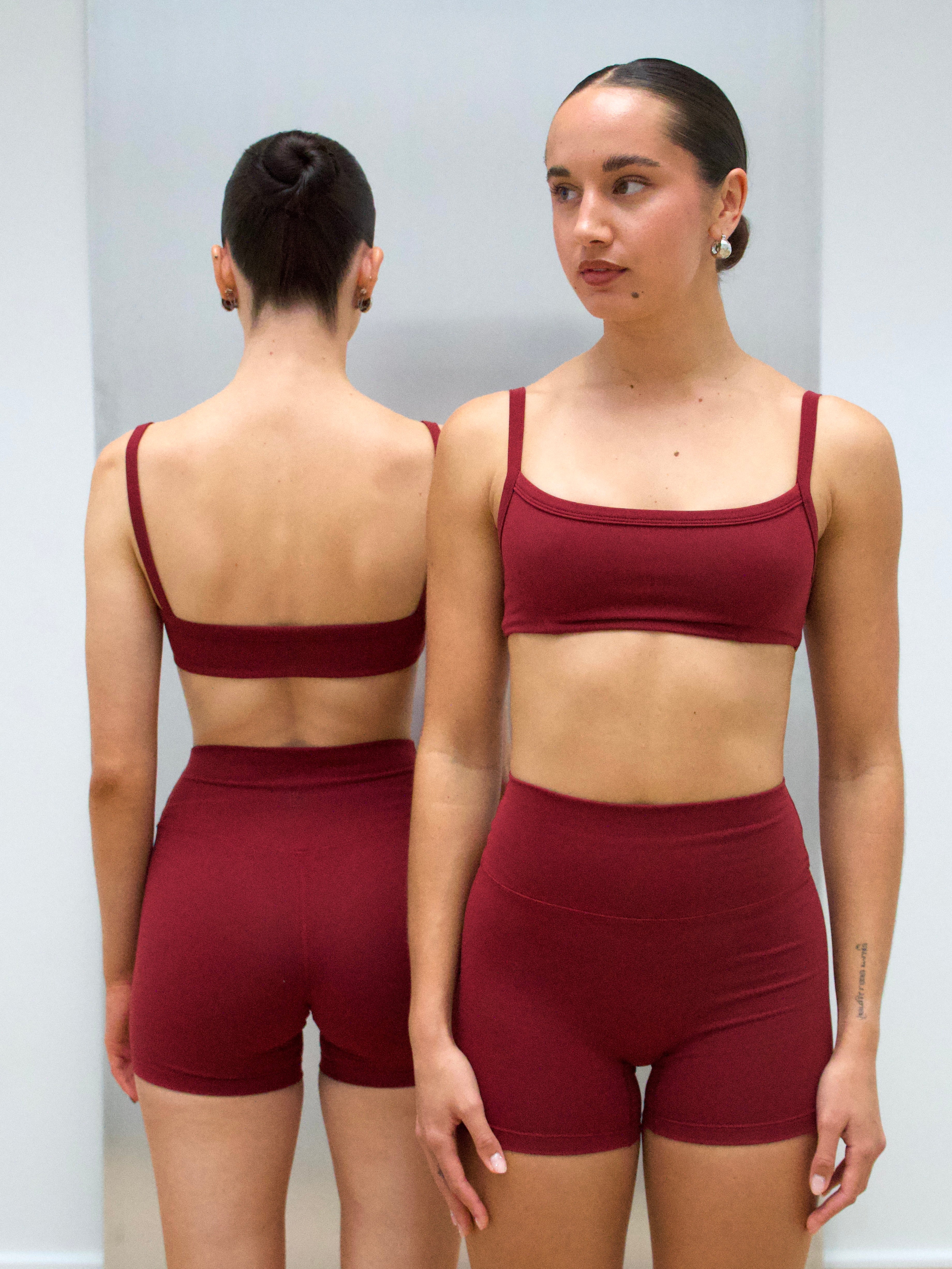 Cotton Touch Short - Burgundy