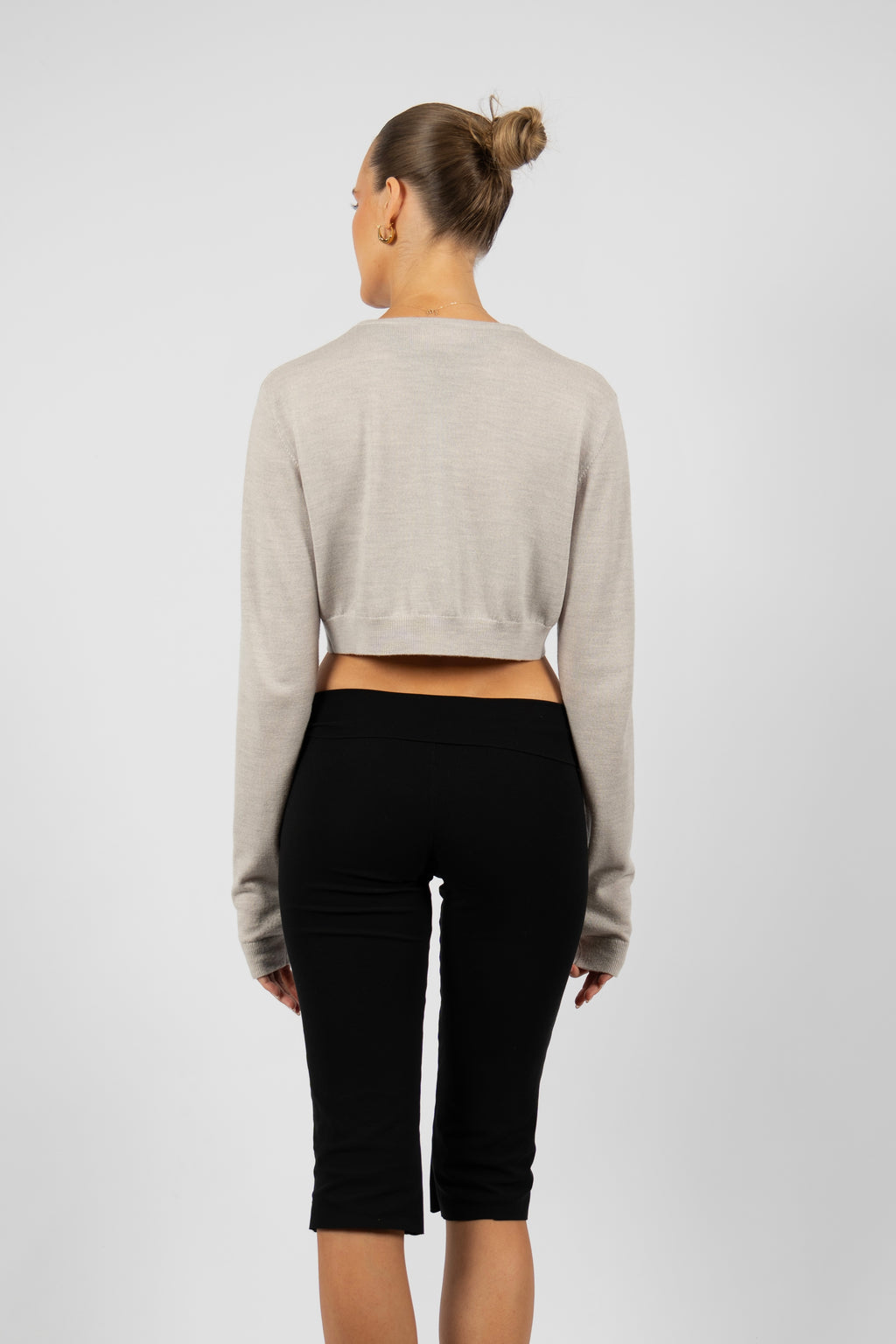 Cropped Cardigan - Cloud