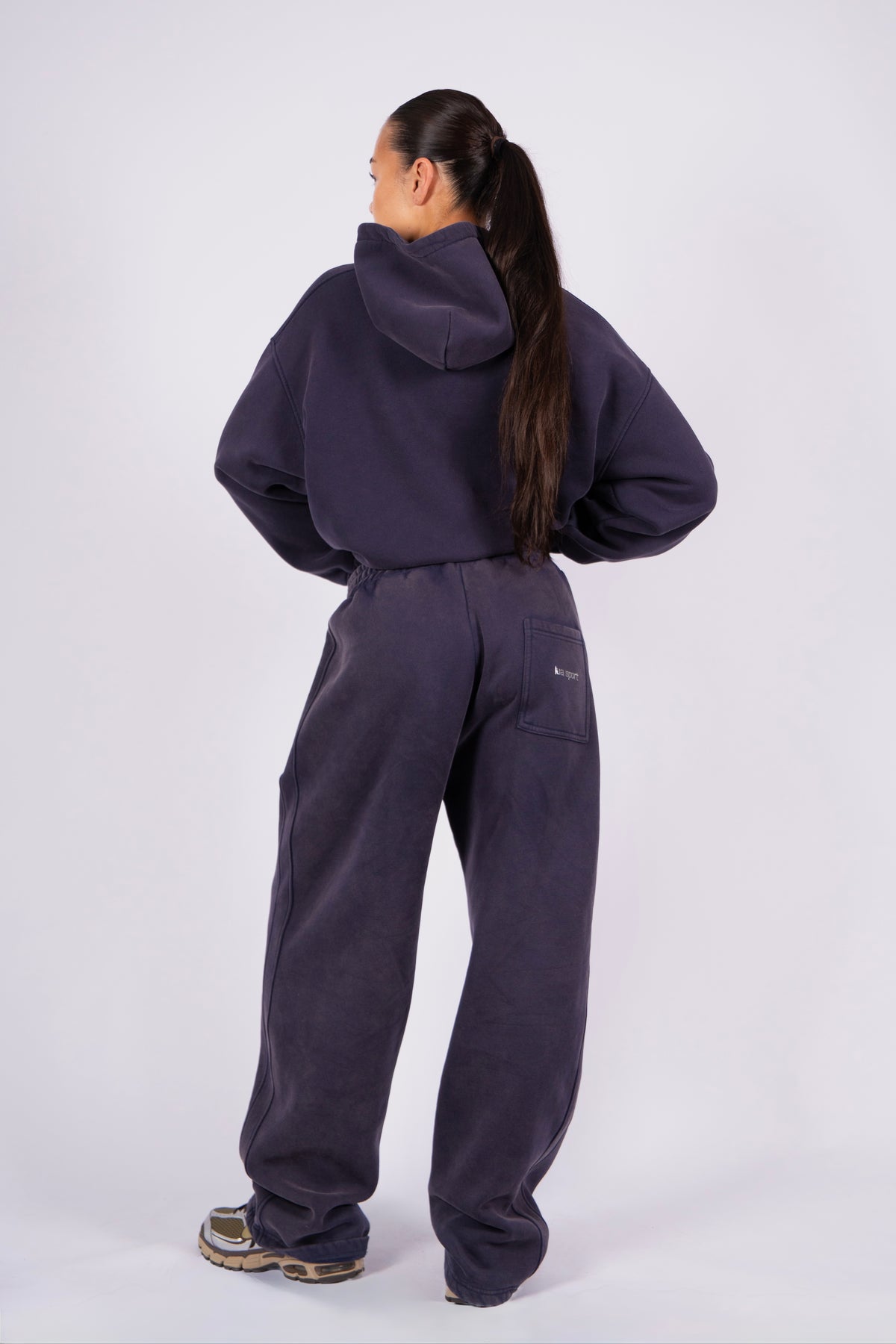 Rhinestone Track - Washed Indigo