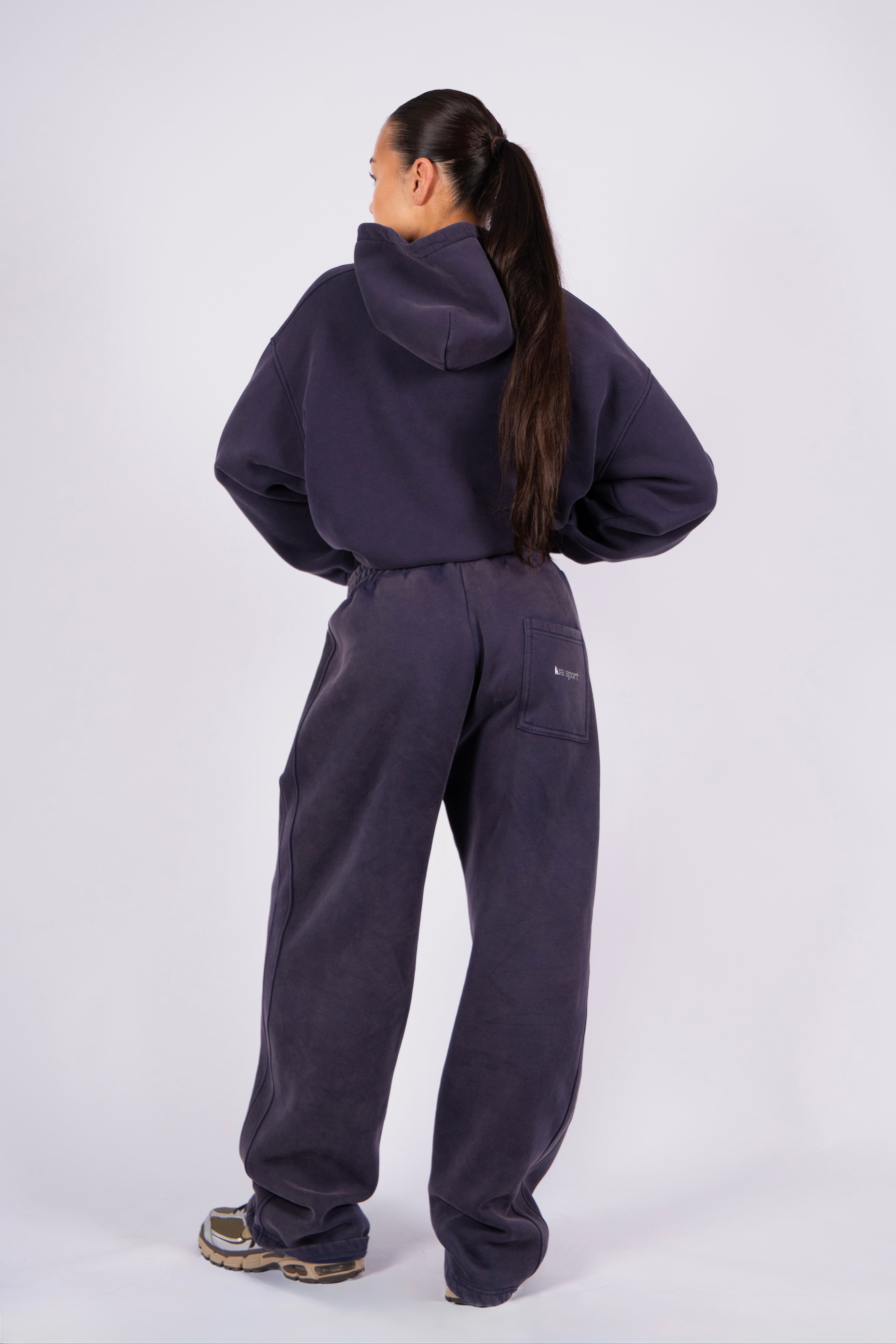 Rhinestone Track - Washed Indigo