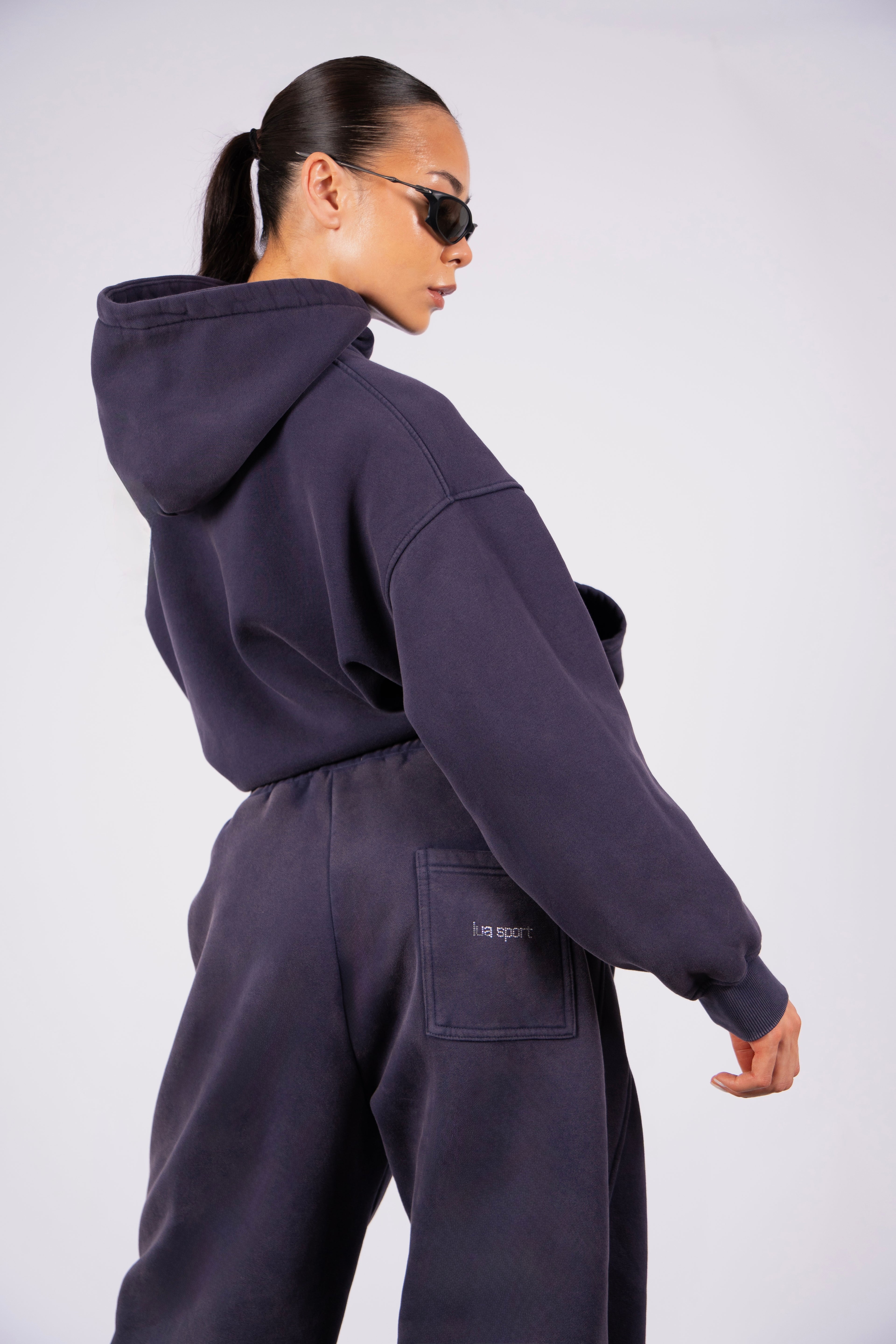 Rhinestone Track - Washed Indigo