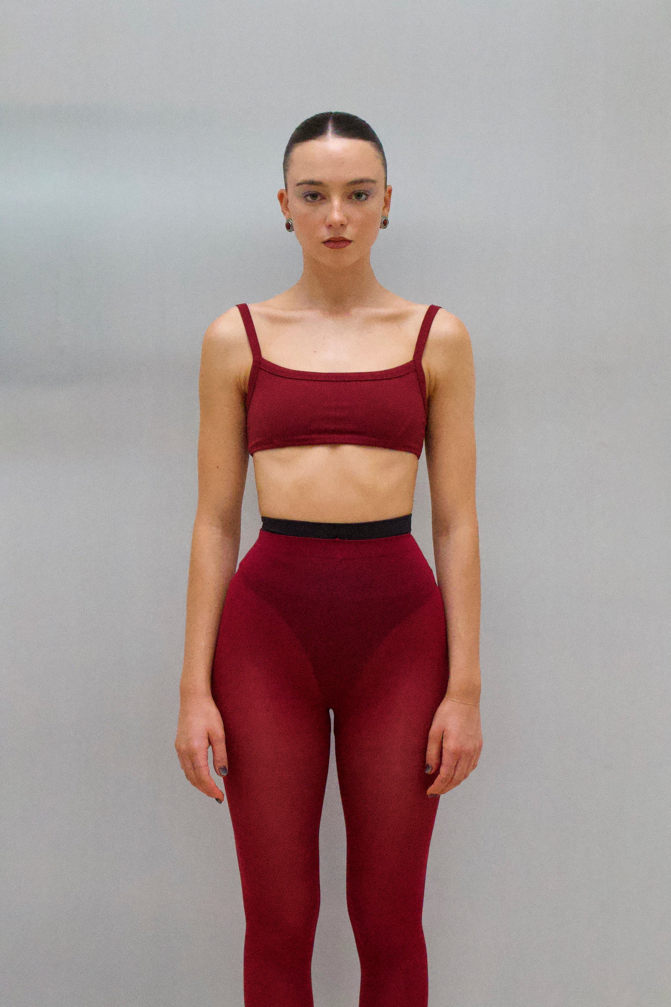 Studio Crop - Burgundy