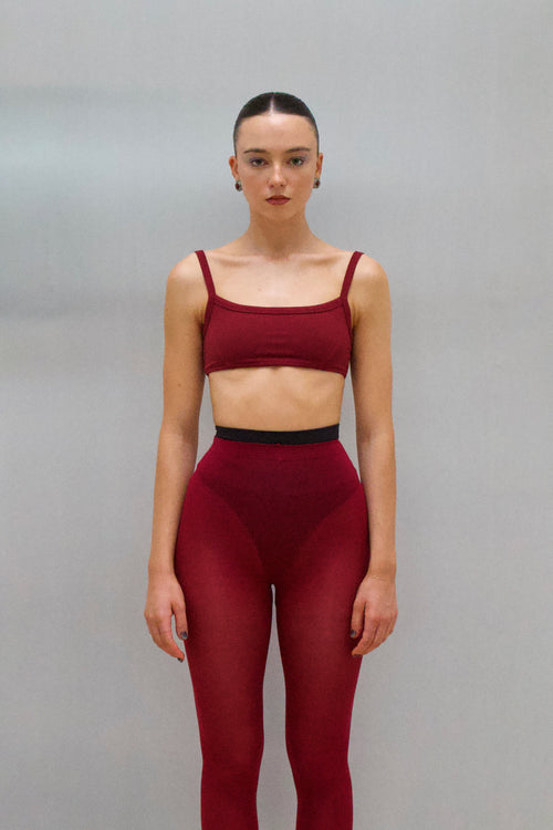 Studio Crop - Burgundy