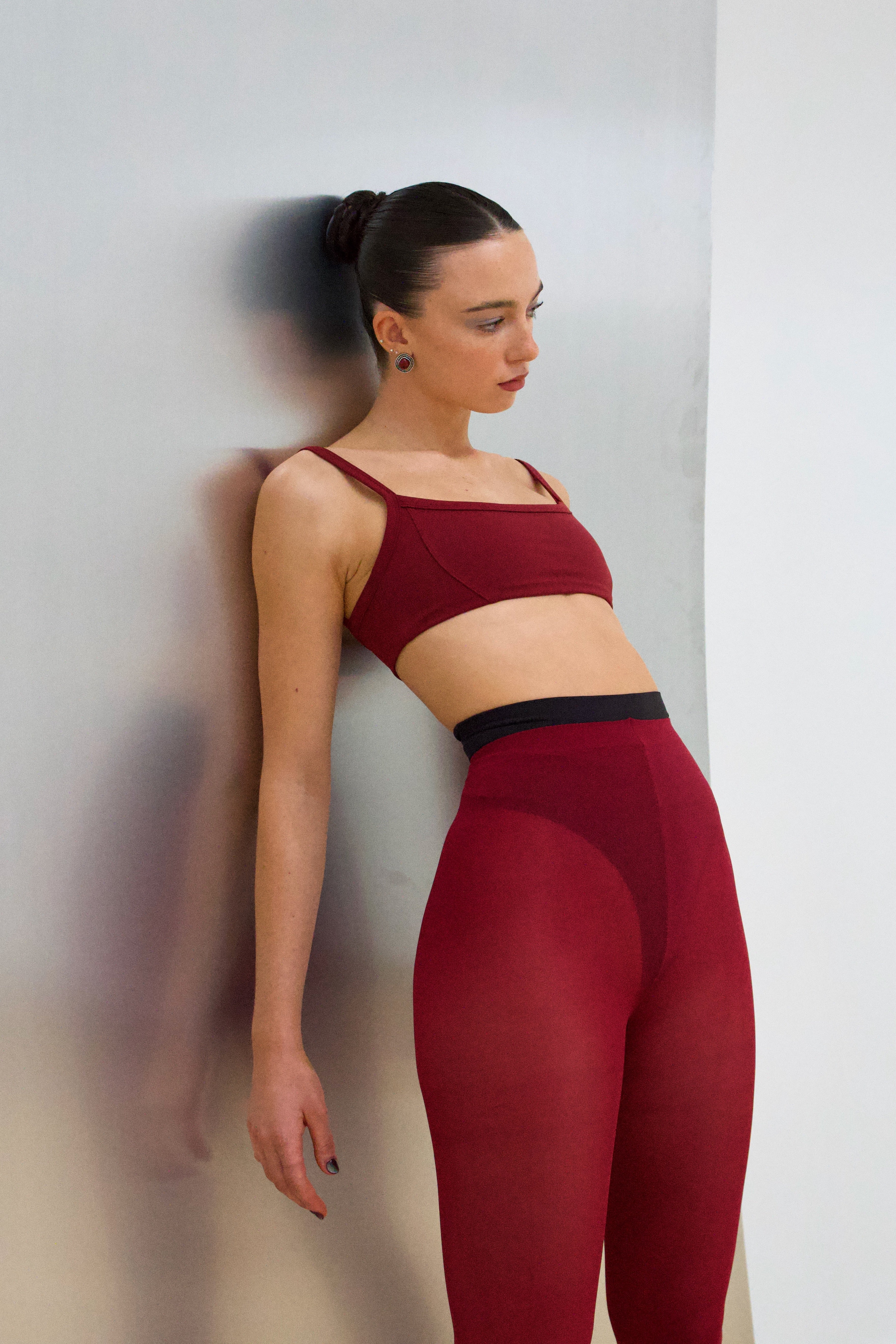 Studio Crop - Burgundy